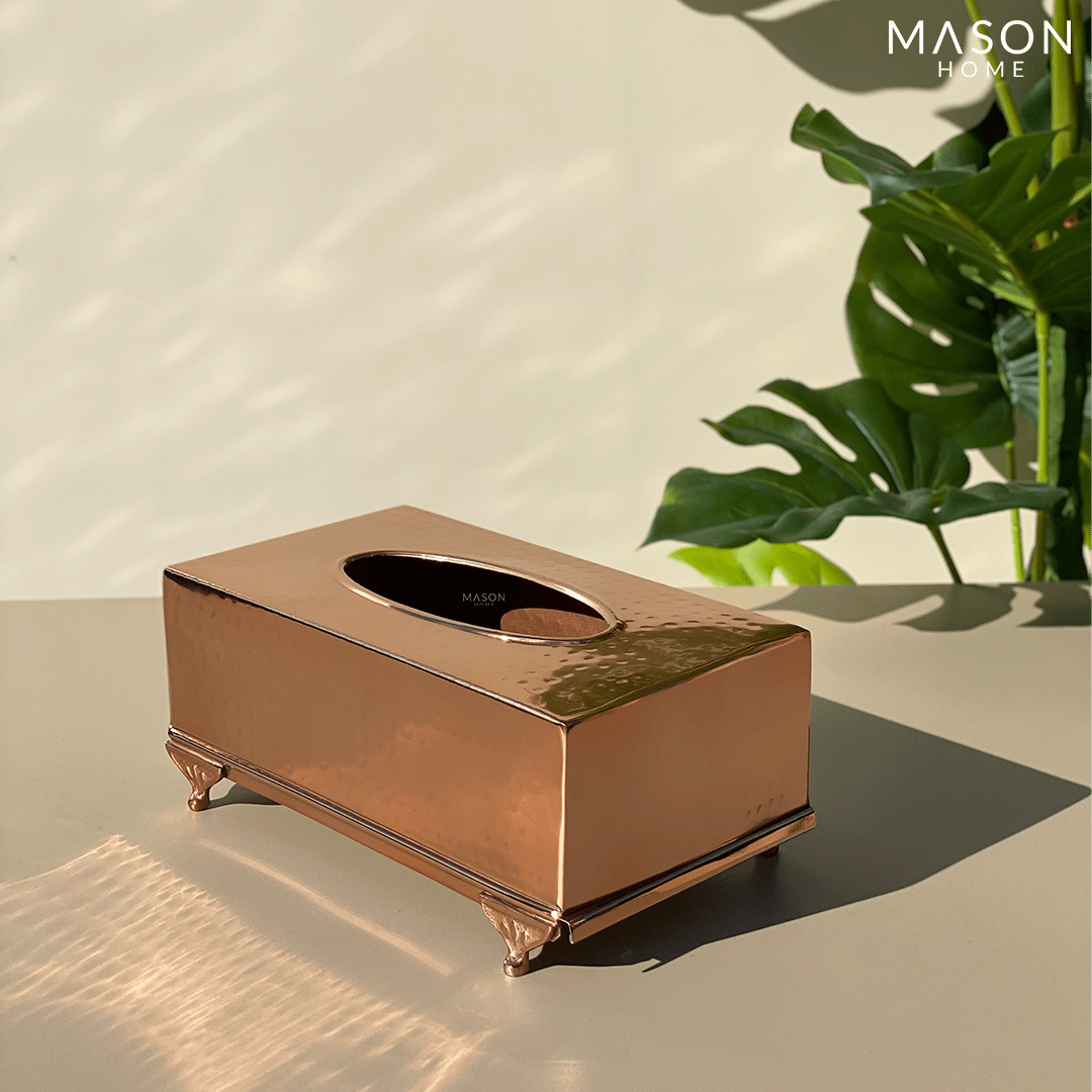 SAFI TISSUE BOX ROSE GOLD - Mason Home by Amarsons - Lifestyle &amp; Decor