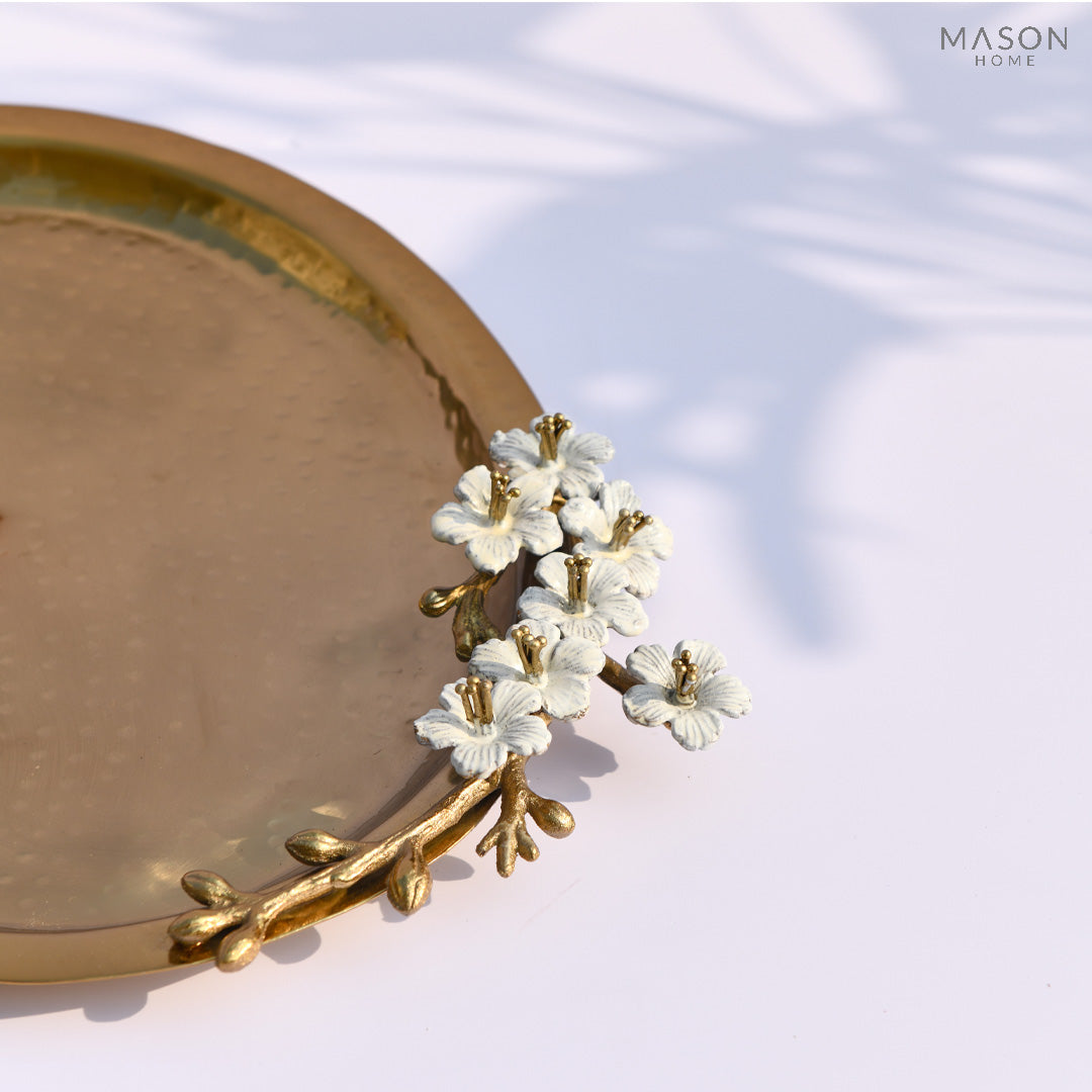 Victorian Fleur Oval Large Serving Tray