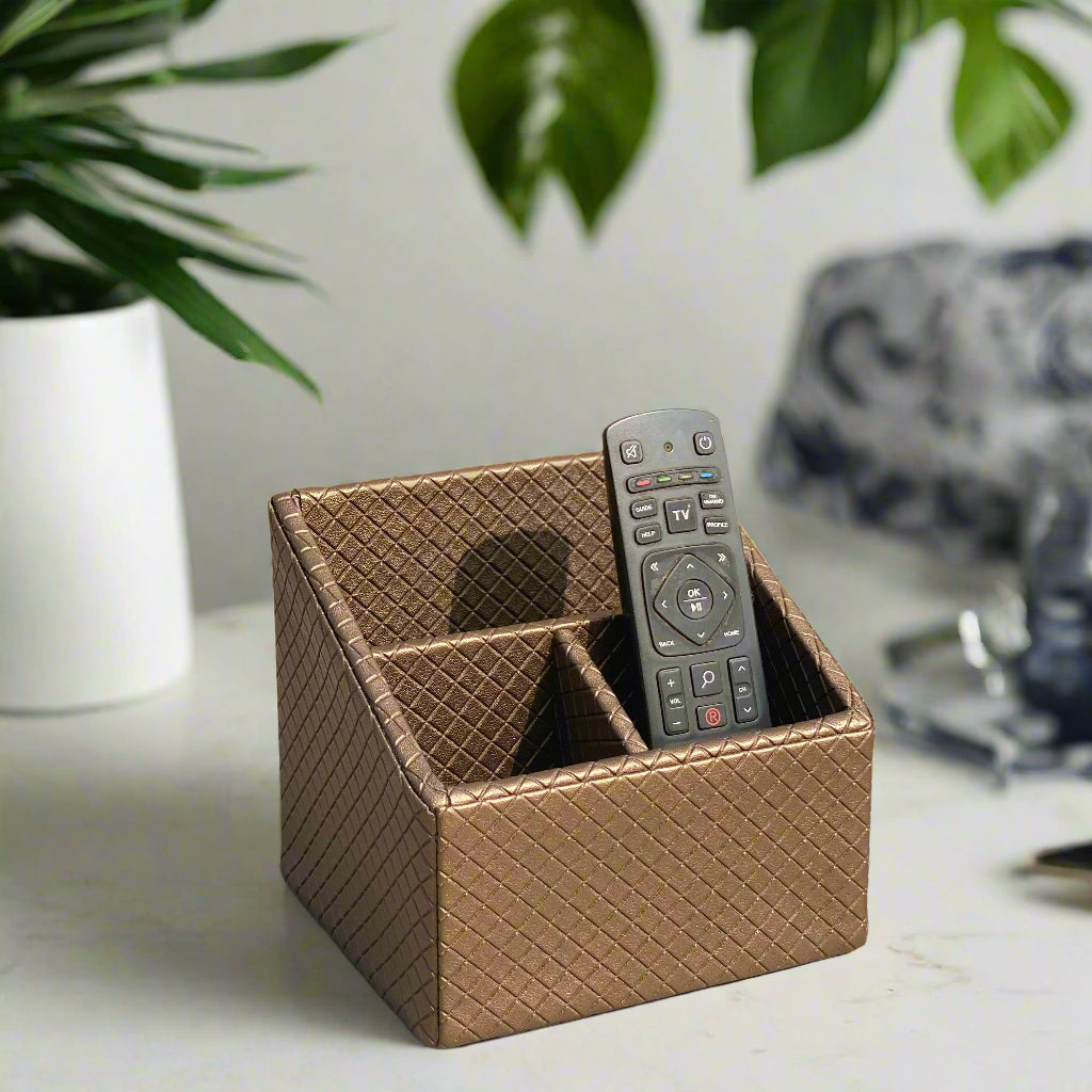 Braided Remote Holder Brown