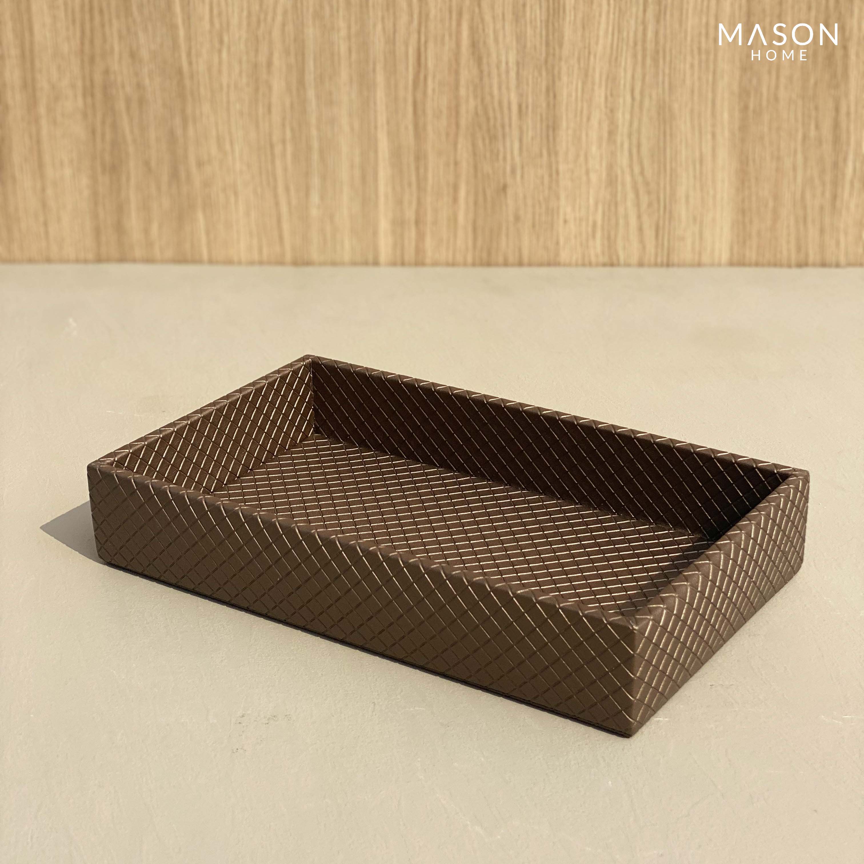 Braided Brown Napkin Holder