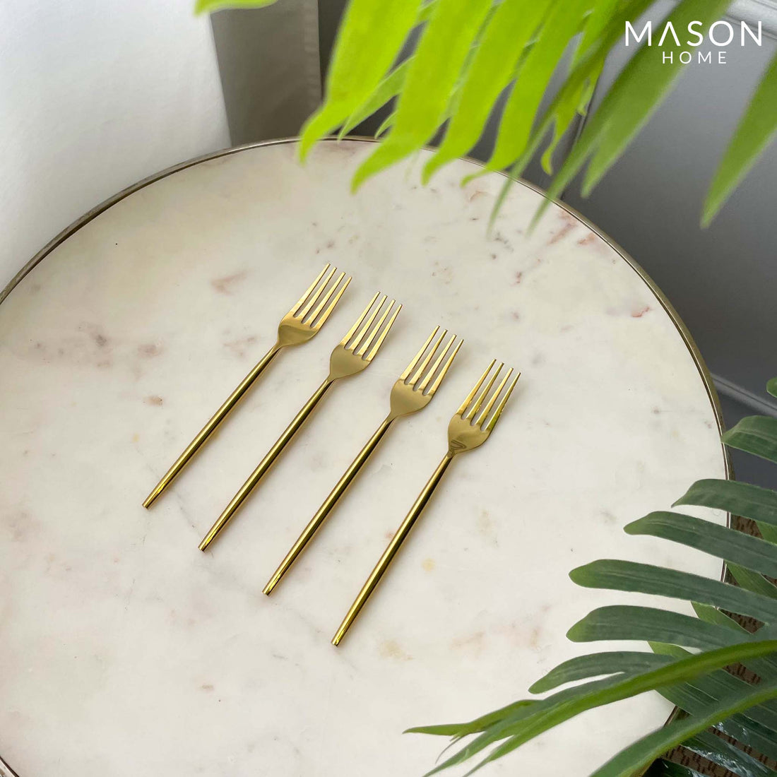 Luxe Gold Dining Forks - Set Of 4