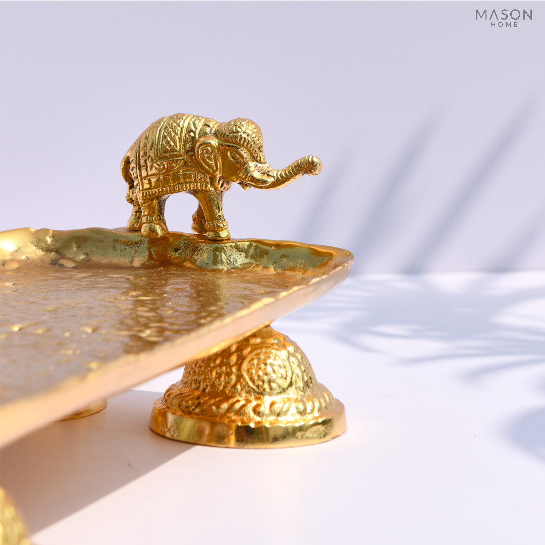 Elephant Gold Tray
