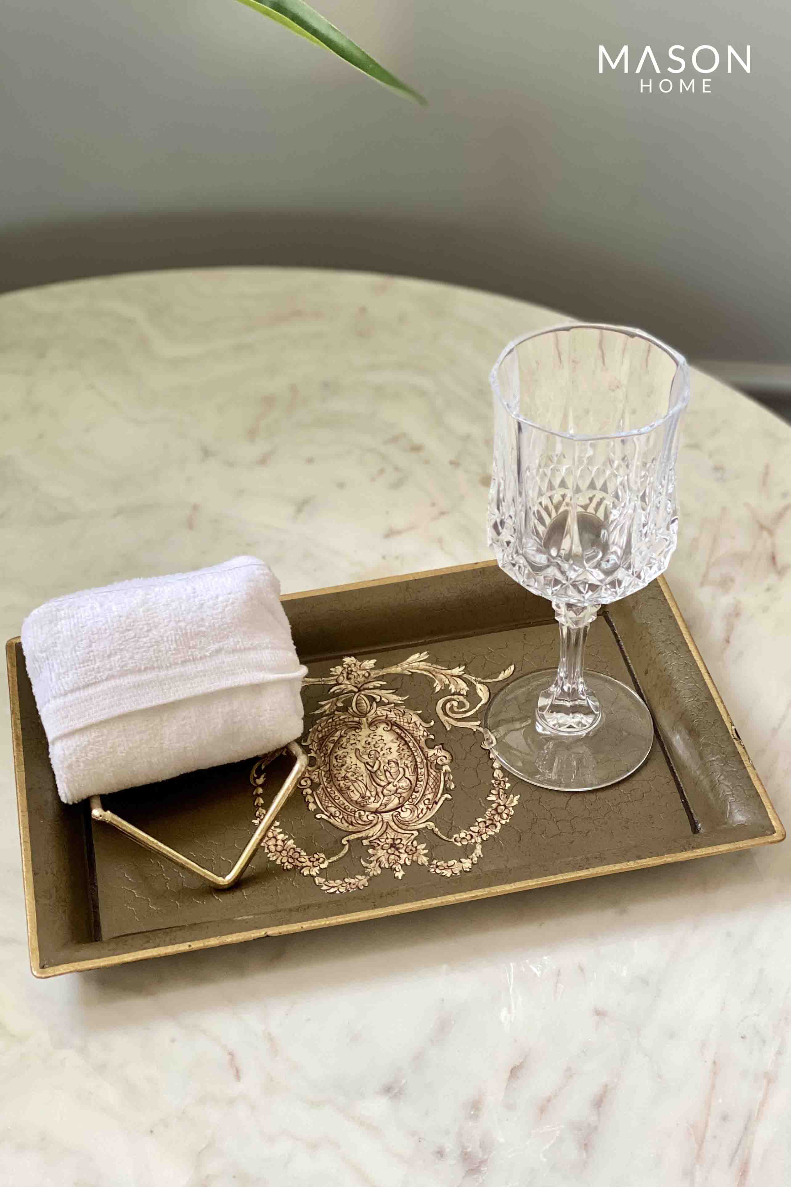 Regal Medallion Hand-Painted Tray