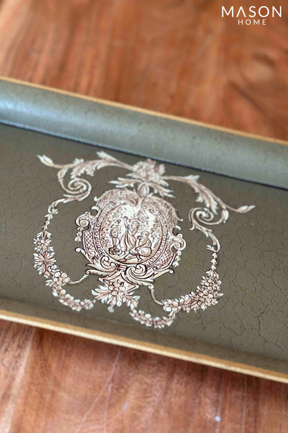 Regal Medallion Hand-Painted Tray