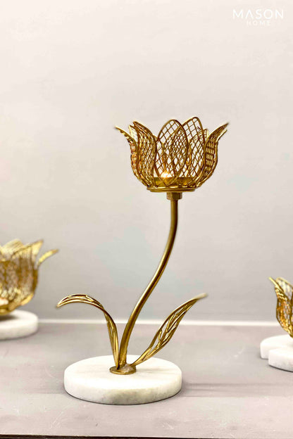 Royal Lotus Bloom Votive Holder