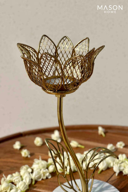 Royal Lotus Bloom Votive Holder