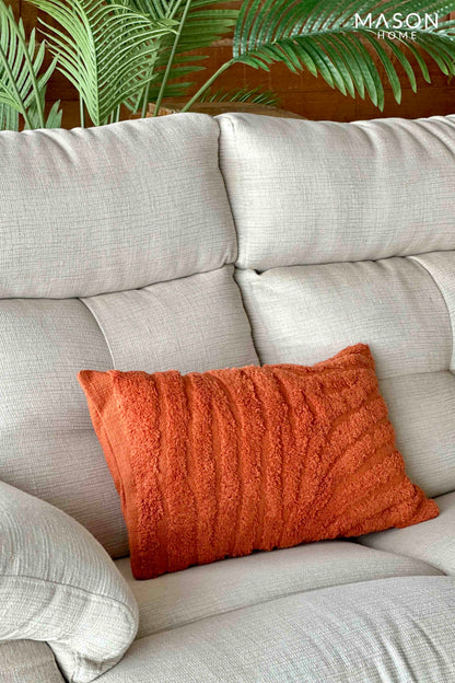 Burnt Orange Cottage Throw Cushion Cover