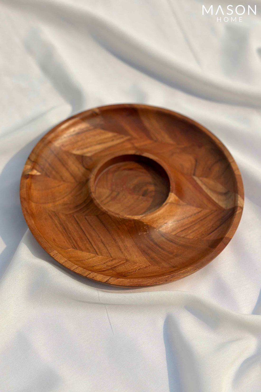 Vienna Acacia Chip &amp; Dip Platter