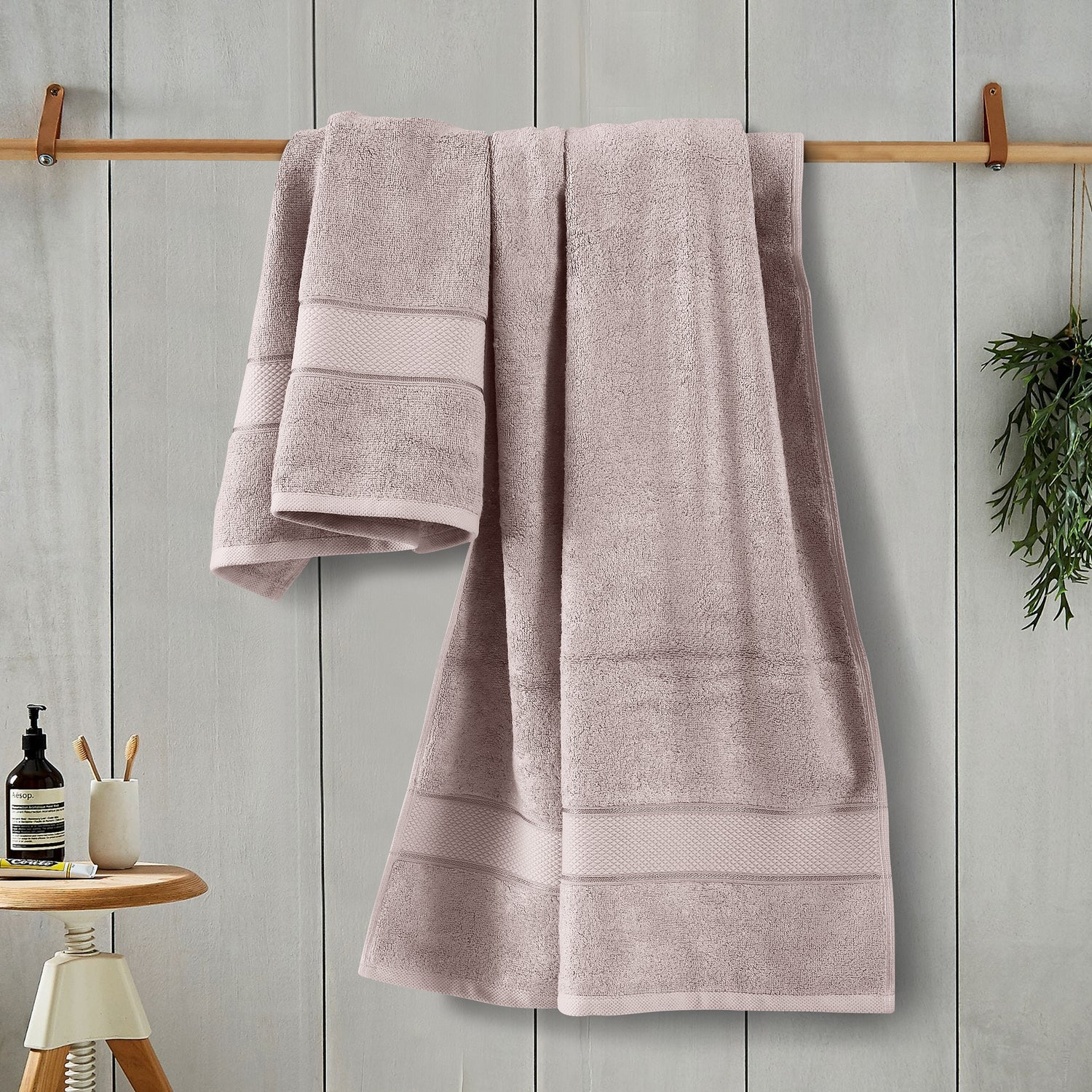 Beige - Bamboo Bath Towel