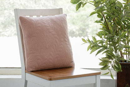 Flora - Cotton Knitted Blush Pink Decorative Cushion Cover