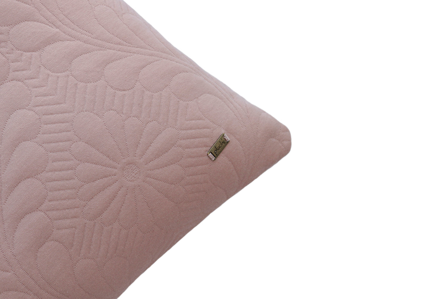 Flora - Cotton Knitted Blush Pink Decorative Cushion Cover