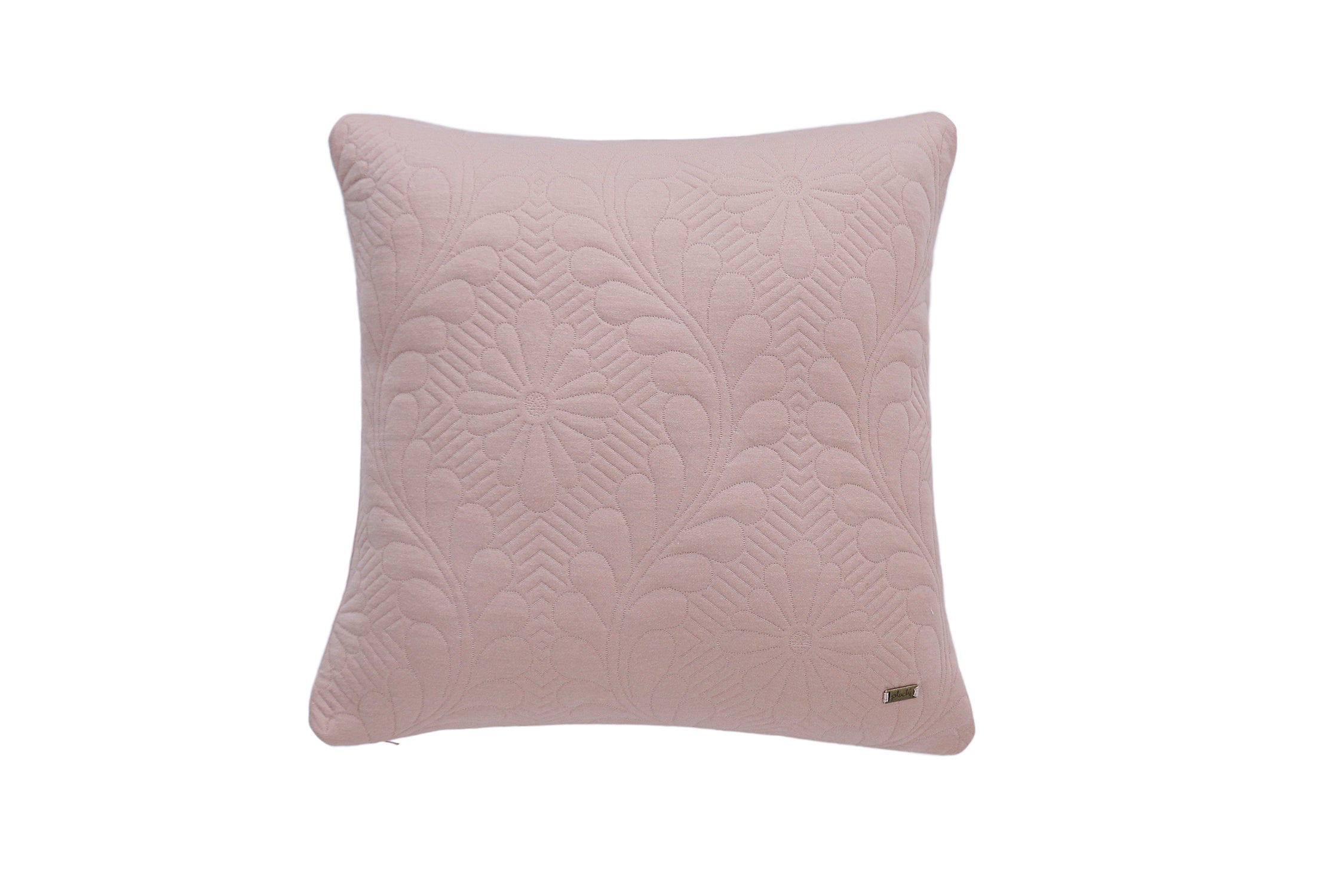 Flora - Cotton Knitted Blush Pink Decorative Cushion Cover