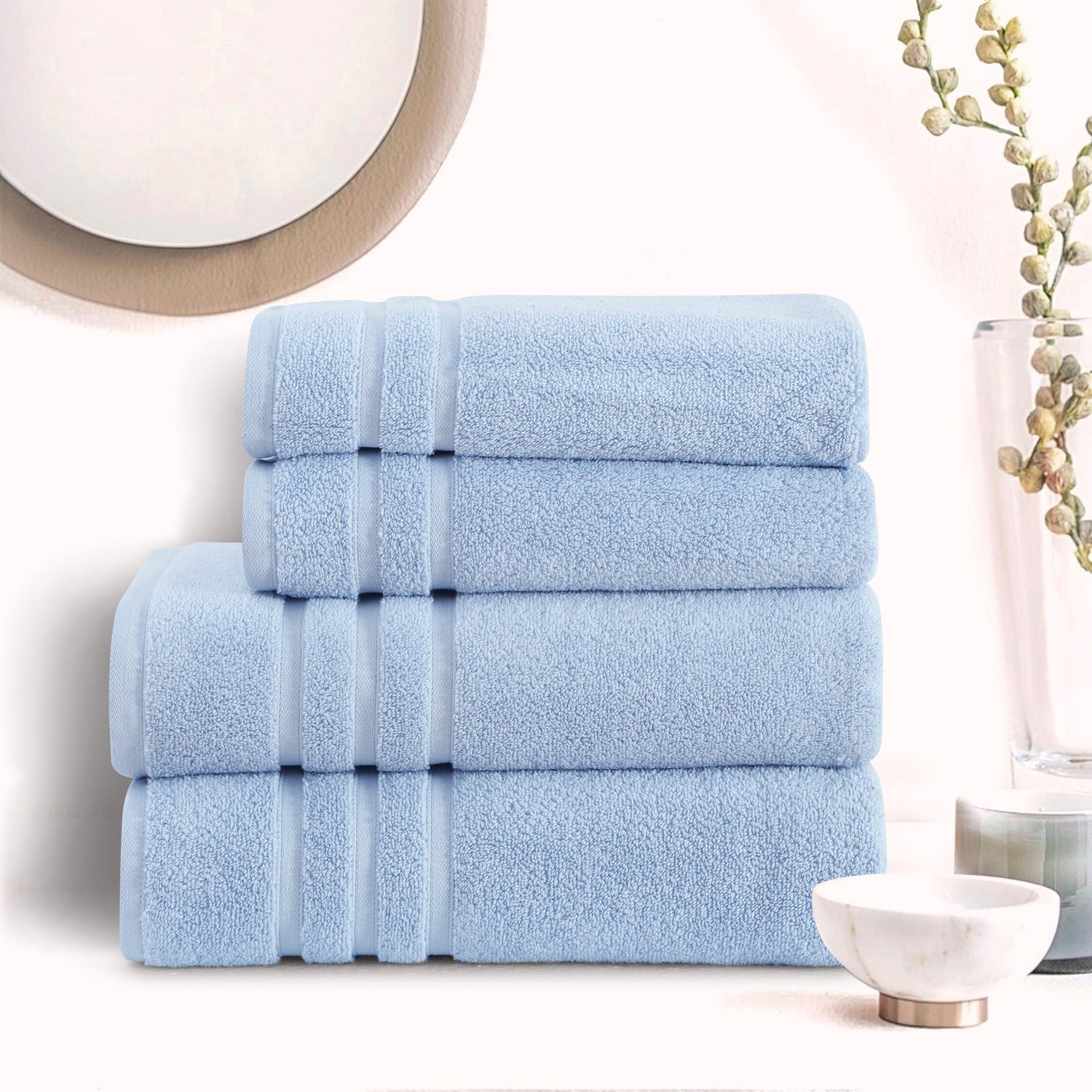 Sky Blue - Zero Twist Bath Towel