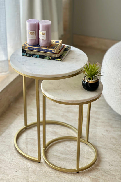 Oxford Marble Side Table (Set of 2)
