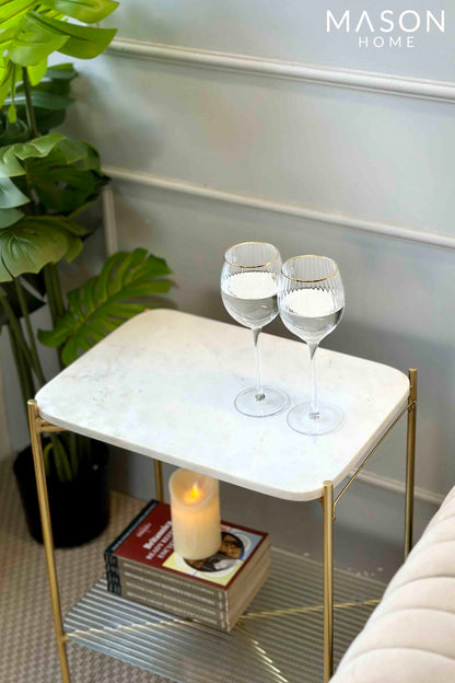 Luna Marble Side Table