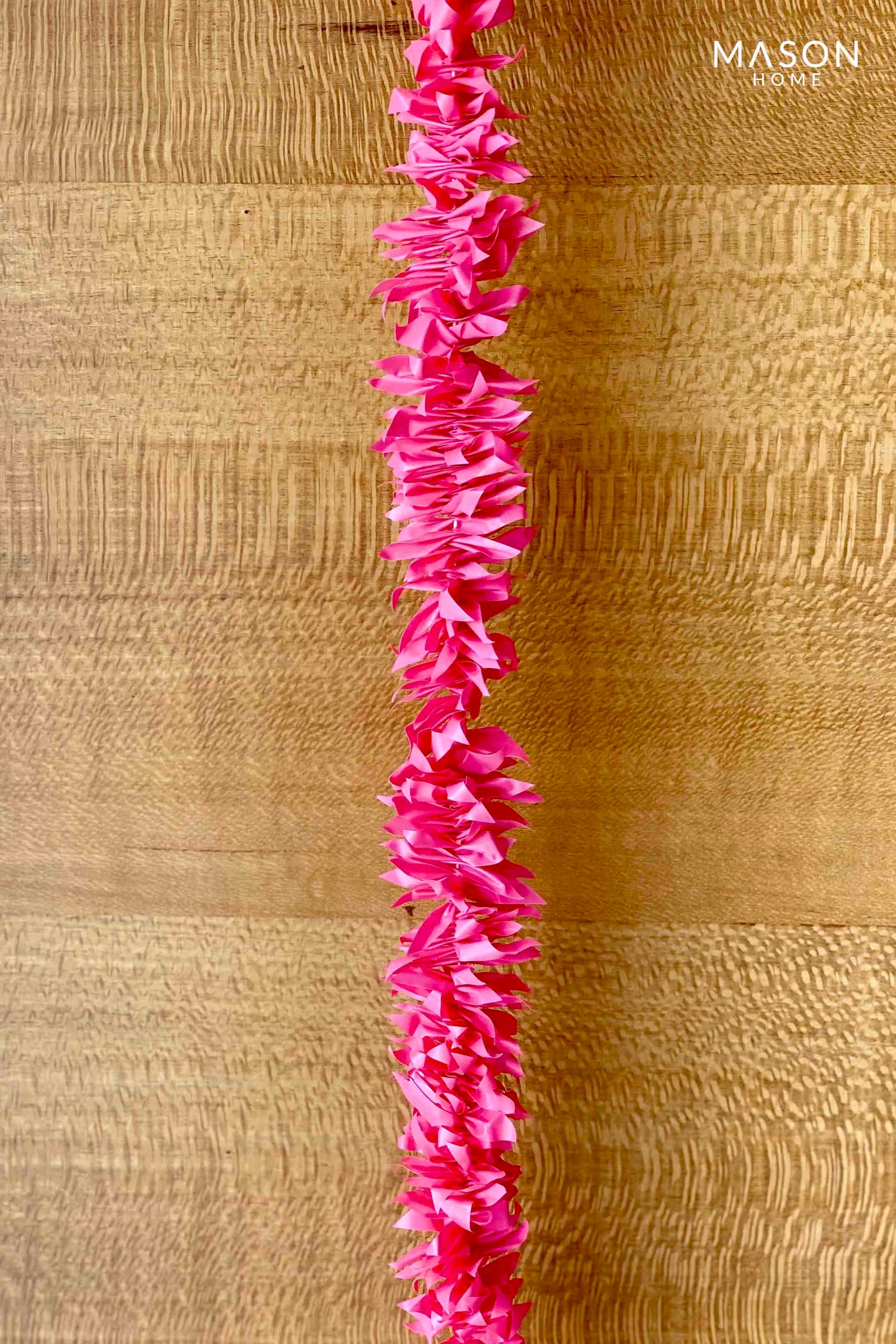 Decorative Artificial Pink Gajra - Set Of 12 (3 Feet)