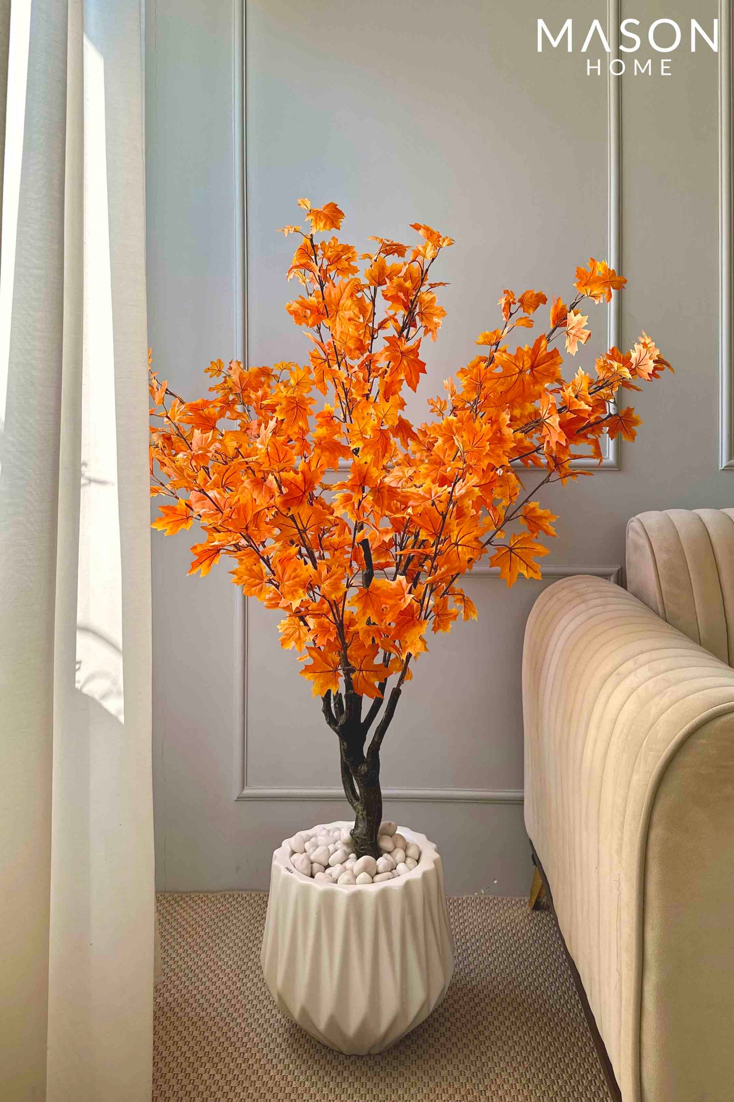Artificial Maple Plant - 4 Feet (with Base Pot)