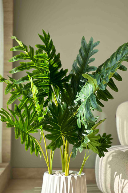Artificial Wide Monstera Plant - 3.5 Feet
