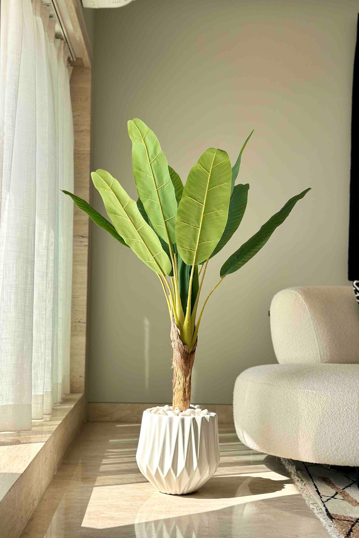 Artificial Tropical Banana Plant - 4 Feet