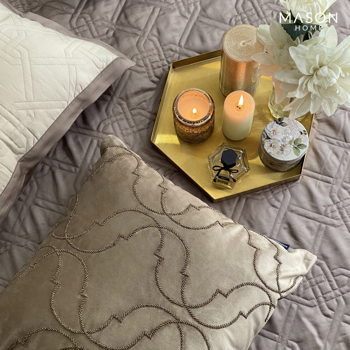 Gizmo Beige Taupe Bedspread