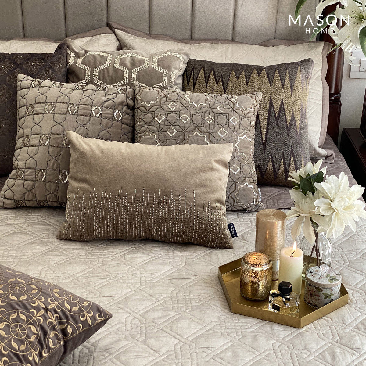 Gizmo Beige Taupe Bedspread
