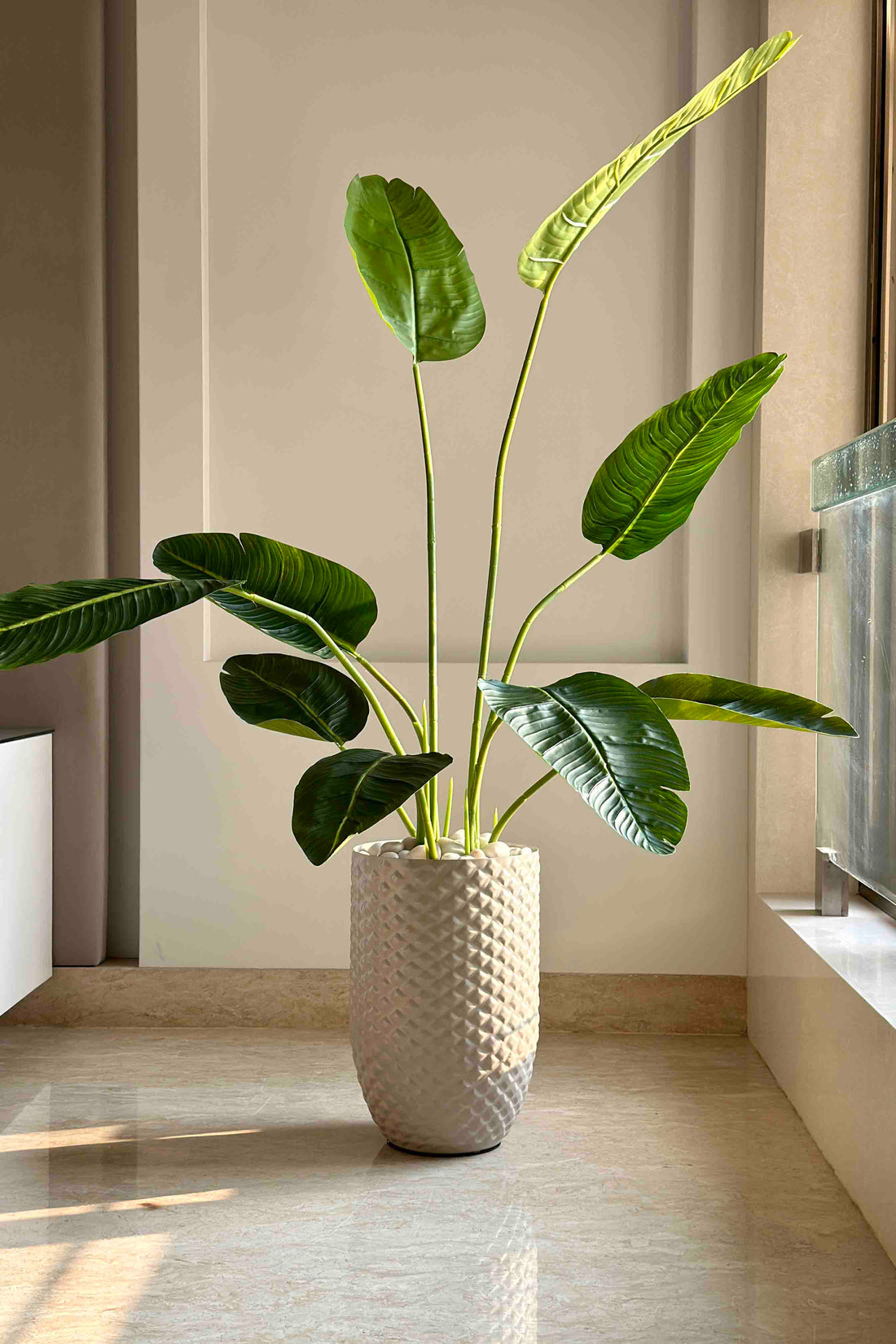 Giza Beige Planter - Medium