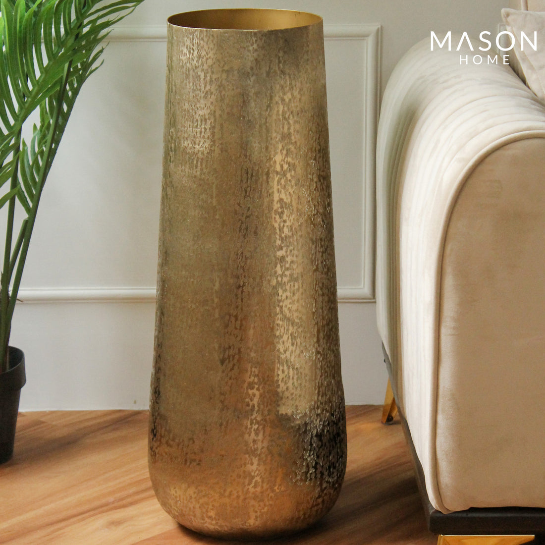 Babylon Rustic Gold Planter - Large
