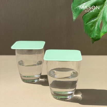 Mint Green Avenue Square Covers - Set Of 6