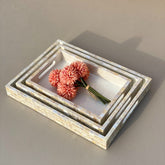 MOTHER OF PEARL TRAY RECTANGLE (MEDIUM) - Mason Home by Amarsons - Lifestyle & Decor