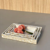 MOTHER OF PEARL TRAY RECTANGLE (SMALL) - Mason Home by Amarsons - Lifestyle & Decor