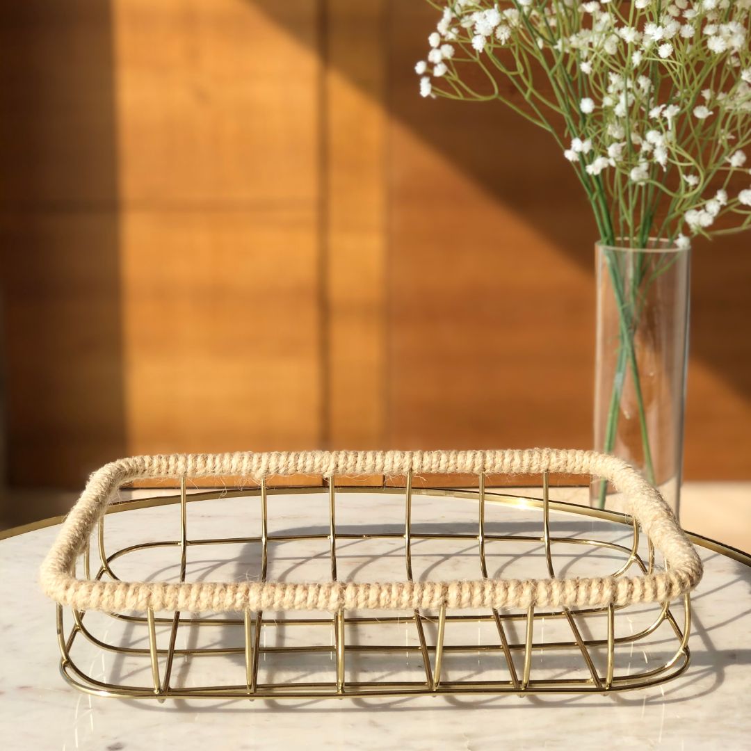 SOCHI BASKET GOLD - SMALL - Mason Home by Amarsons - Lifestyle &amp; Decor