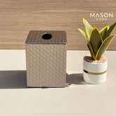 CHEQUERED TISSUE BOX - GUN METAL - Mason Home by Amarsons - Lifestyle & Decor