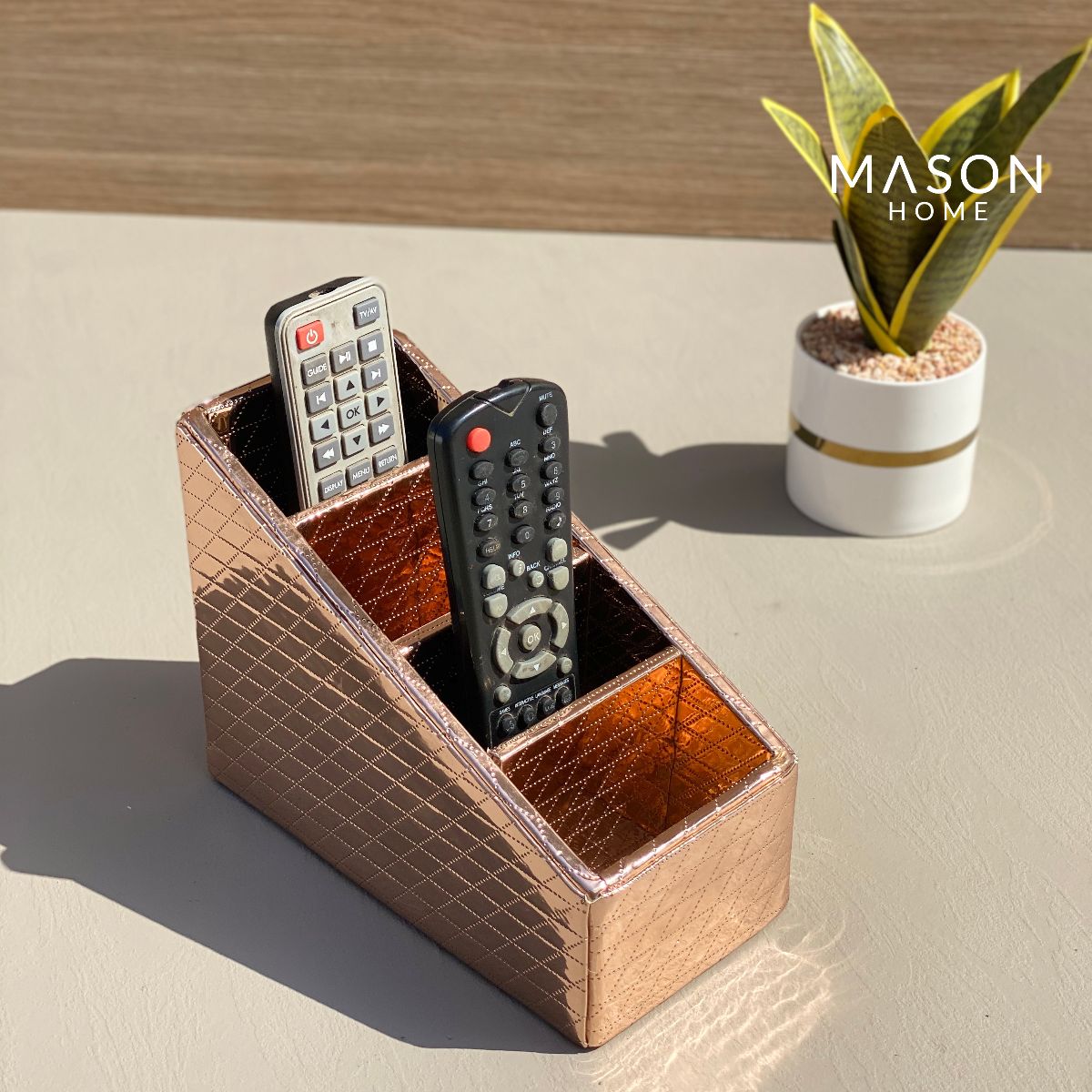 REMOTE HOLDER - ROSEGOLD - Mason Home by Amarsons - Lifestyle &amp; Decor