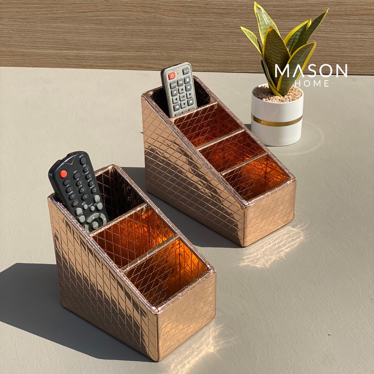 REMOTE HOLDER - ROSEGOLD - Mason Home by Amarsons - Lifestyle &amp; Decor