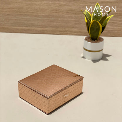 MULTIPURPOSE ACCESSORIES BOX - ROSE GOLD - Mason Home by Amarsons - Lifestyle &amp; Decor