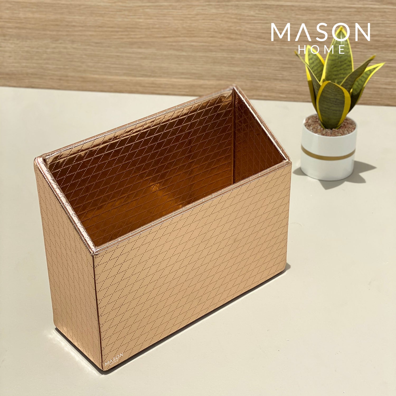 MAGAZINE STAND - ROSE GOLD - Mason Home by Amarsons - Lifestyle &amp; Decor