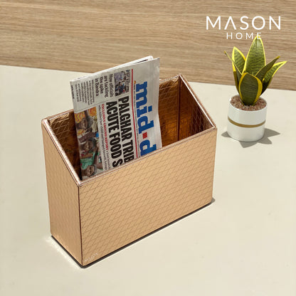 MAGAZINE STAND - ROSE GOLD - Mason Home by Amarsons - Lifestyle &amp; Decor