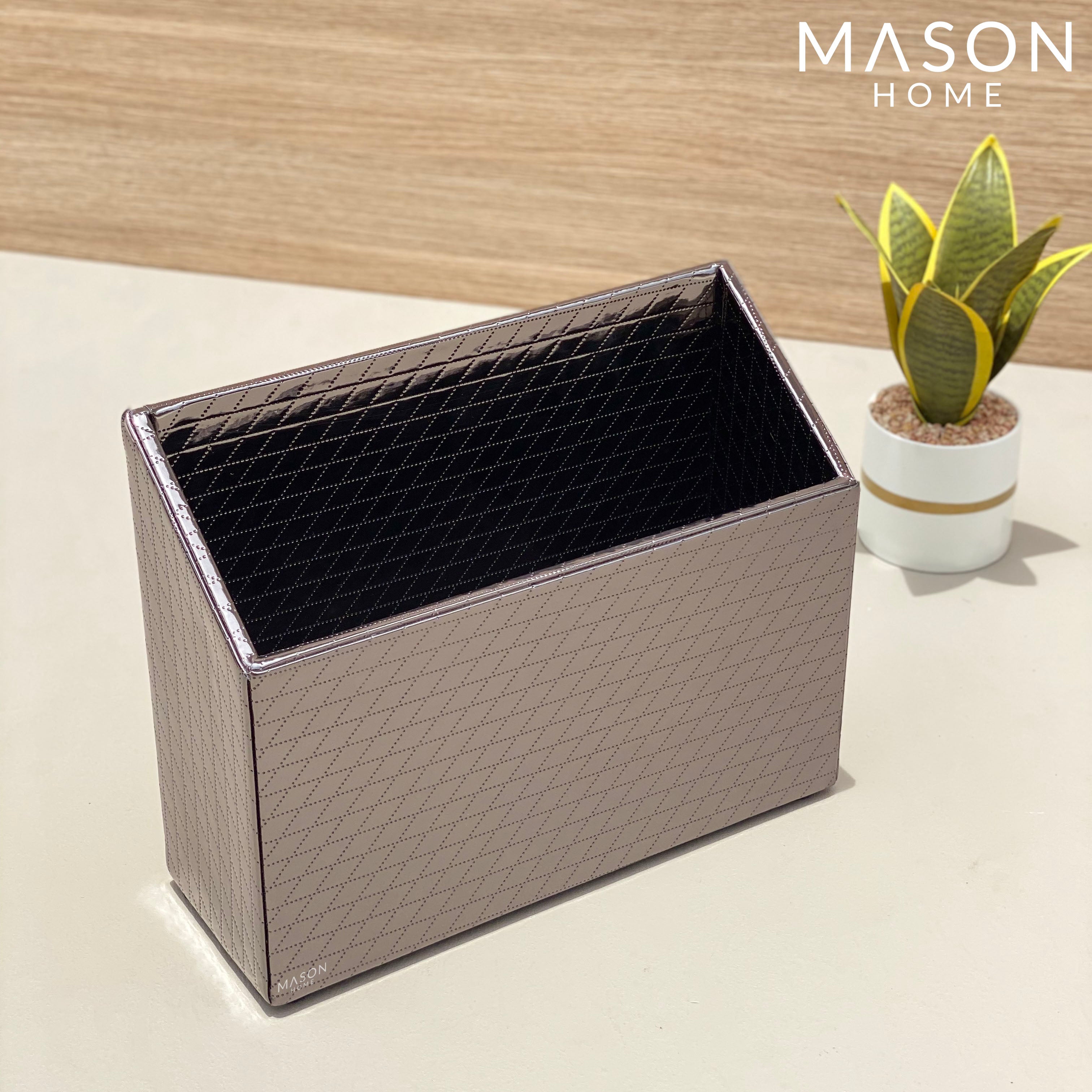 MAGAZINE STAND - GUN METAL - Mason Home by Amarsons - Lifestyle &amp; Decor