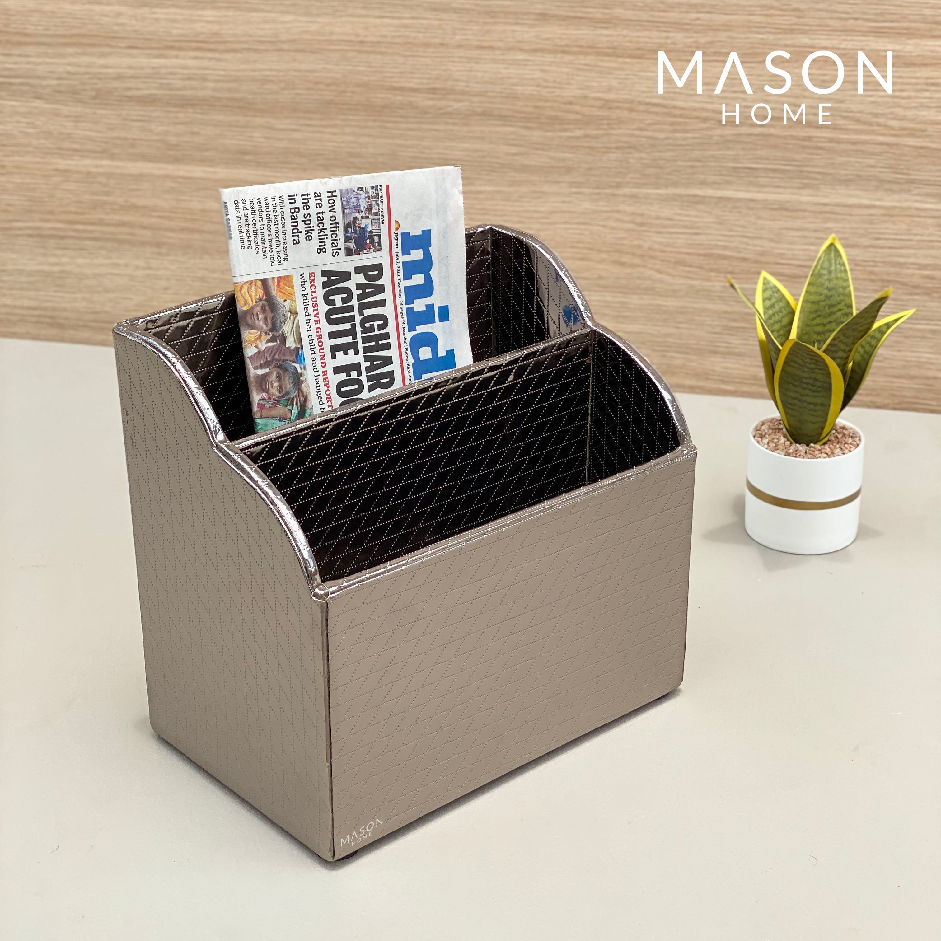 MAGAZINE STAND - GUN METAL - Mason Home by Amarsons - Lifestyle &amp; Decor