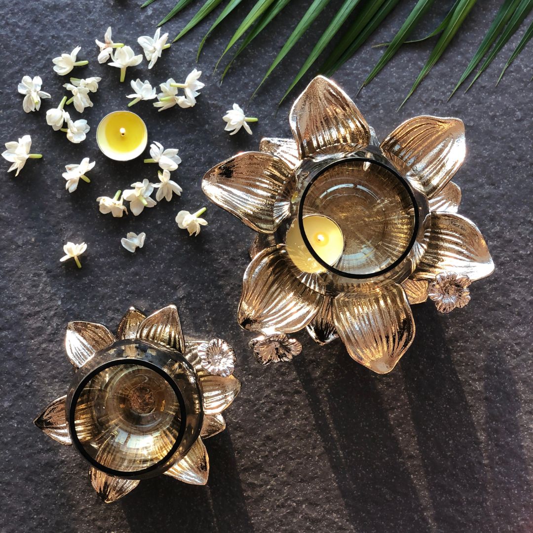 LILY CANDLE HOLDER SMALL - Mason Home by Amarsons - Lifestyle &amp; Decor