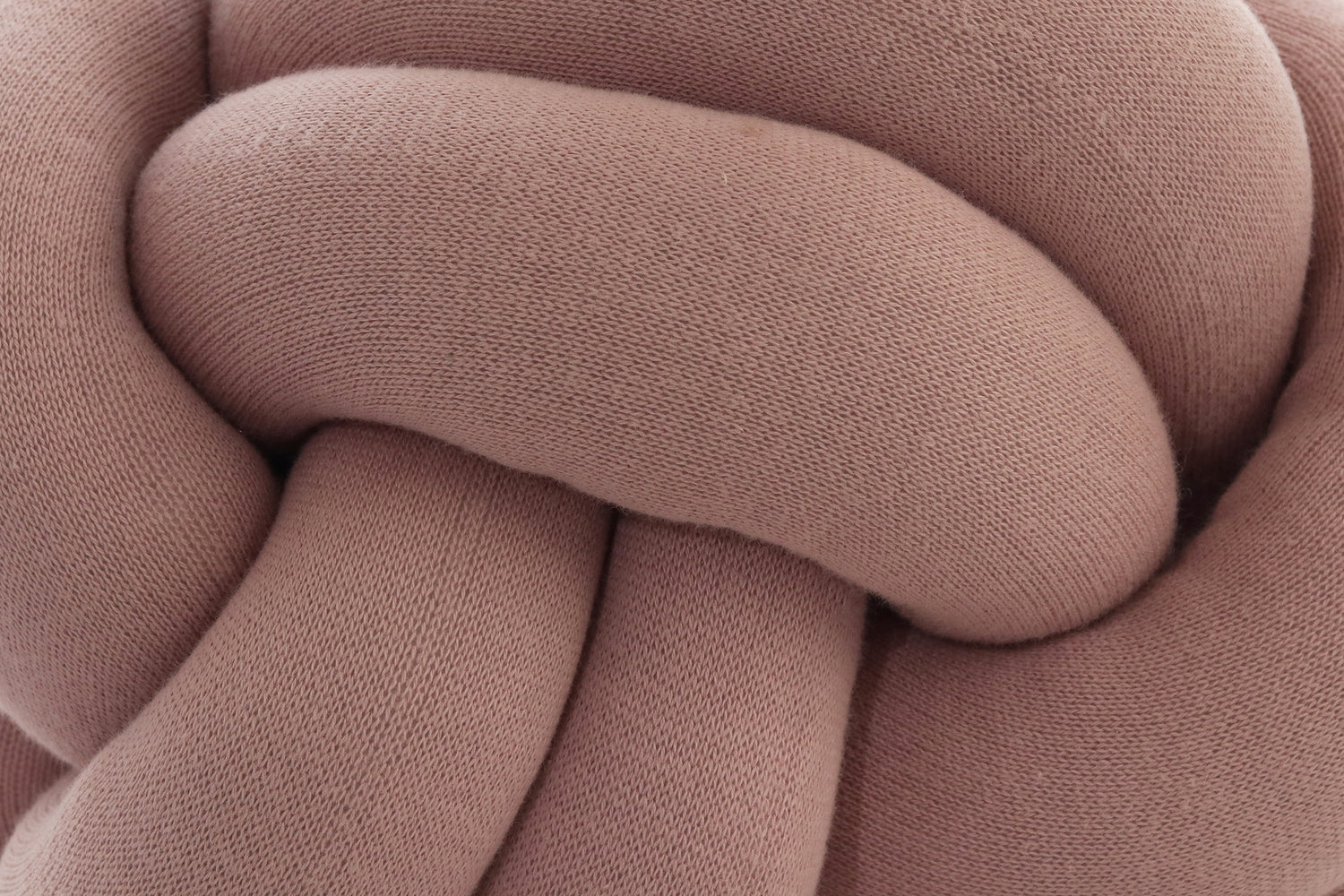 Nodo - Combed Cotton Knitted Knot Pillow (Pink)