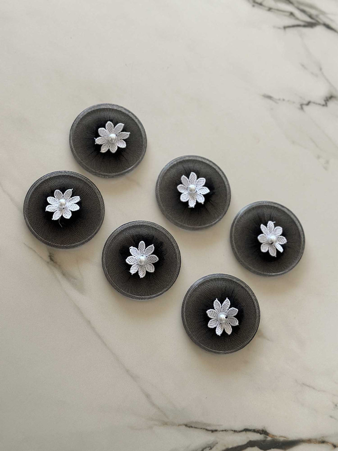 Black Mesh Glass Cover - (Set Of 6)