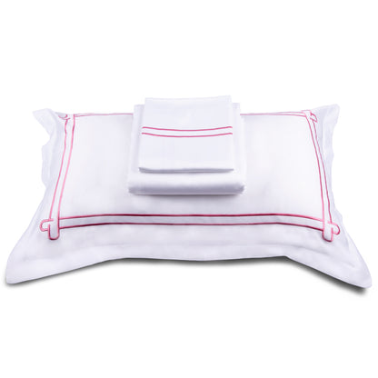 Little Hearts - White Bedsheet Set