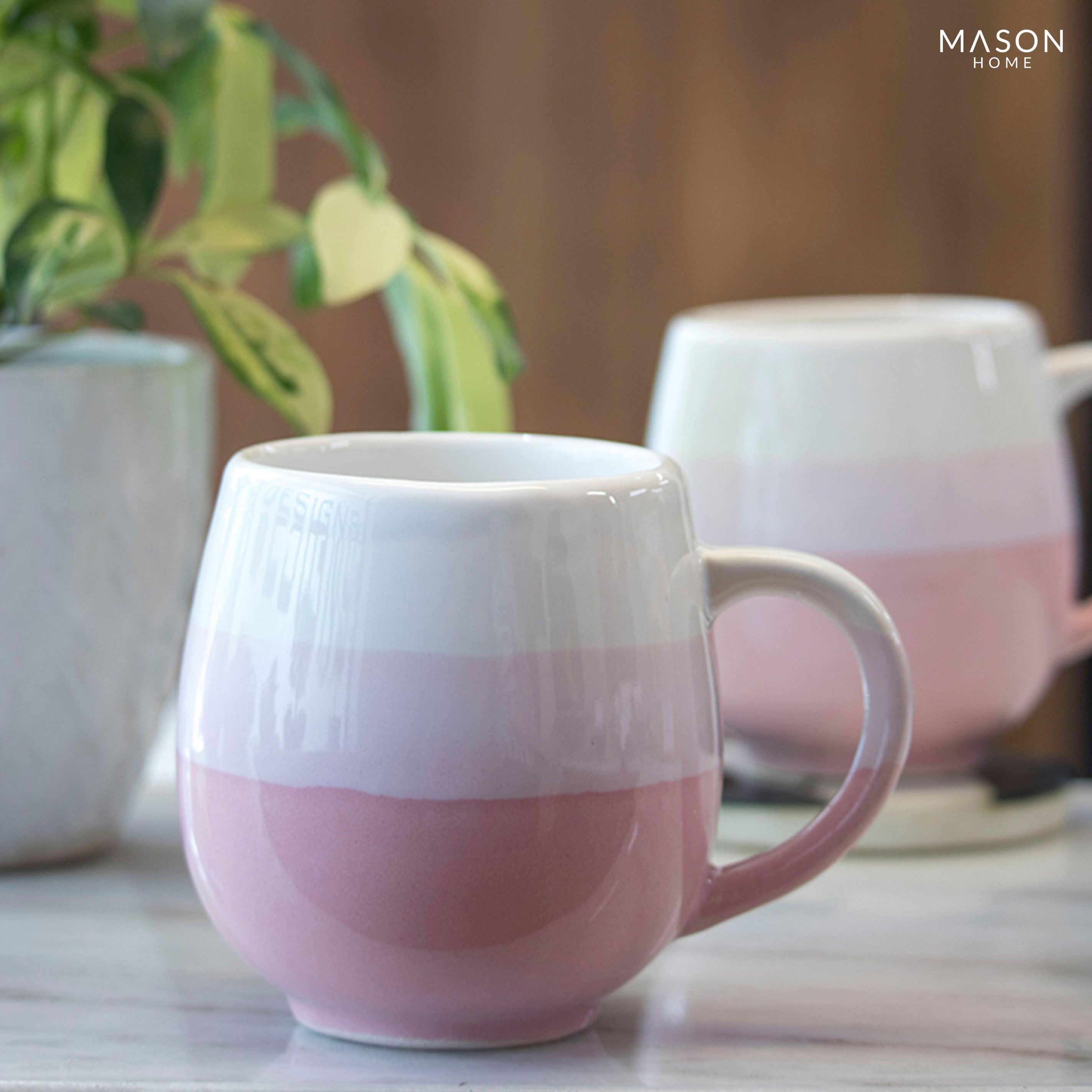 Pink Ombre Coffee Mug (Set Of 2)