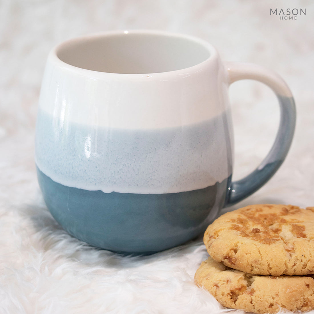 Teal Ombre Coffee Mug (Set Of 2)