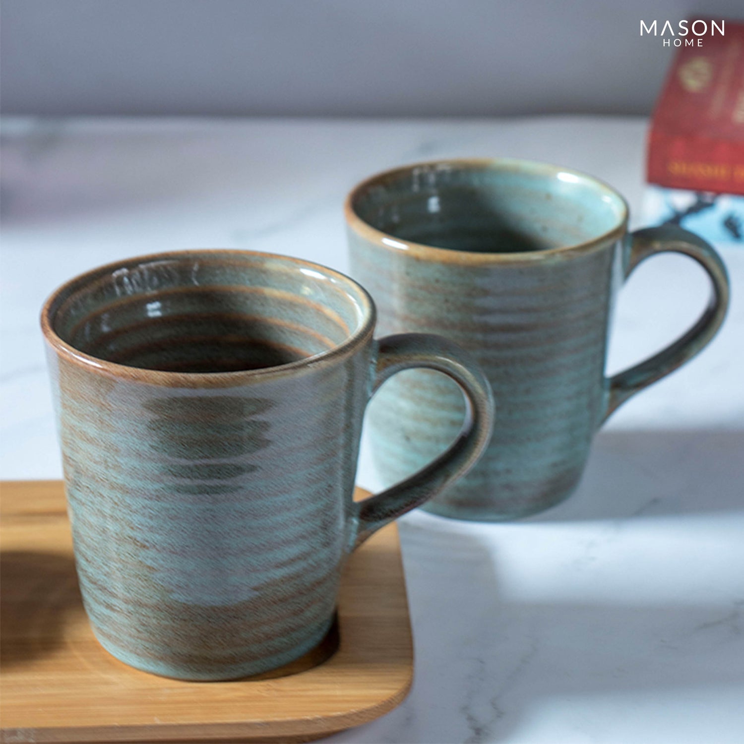 Dove Blue Coffee Mug (Set Of 2)