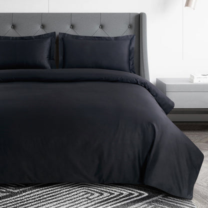 Vibrant Solid Black Bedsheet