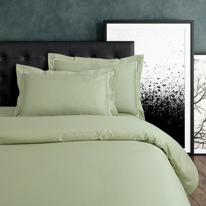 Vibrant Solid Sage Green Bedsheet