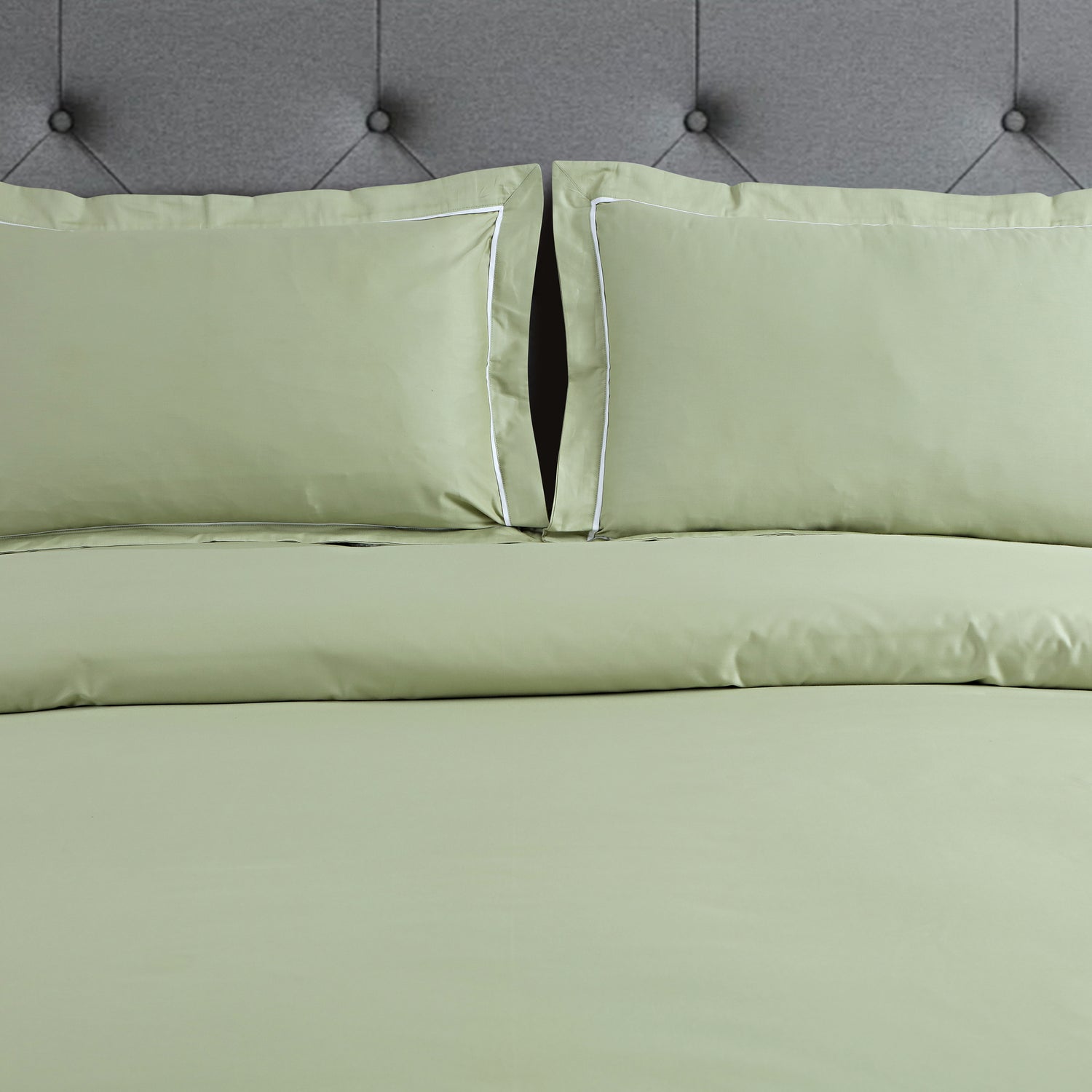 Vibrant Solid Sage Green Bedsheet