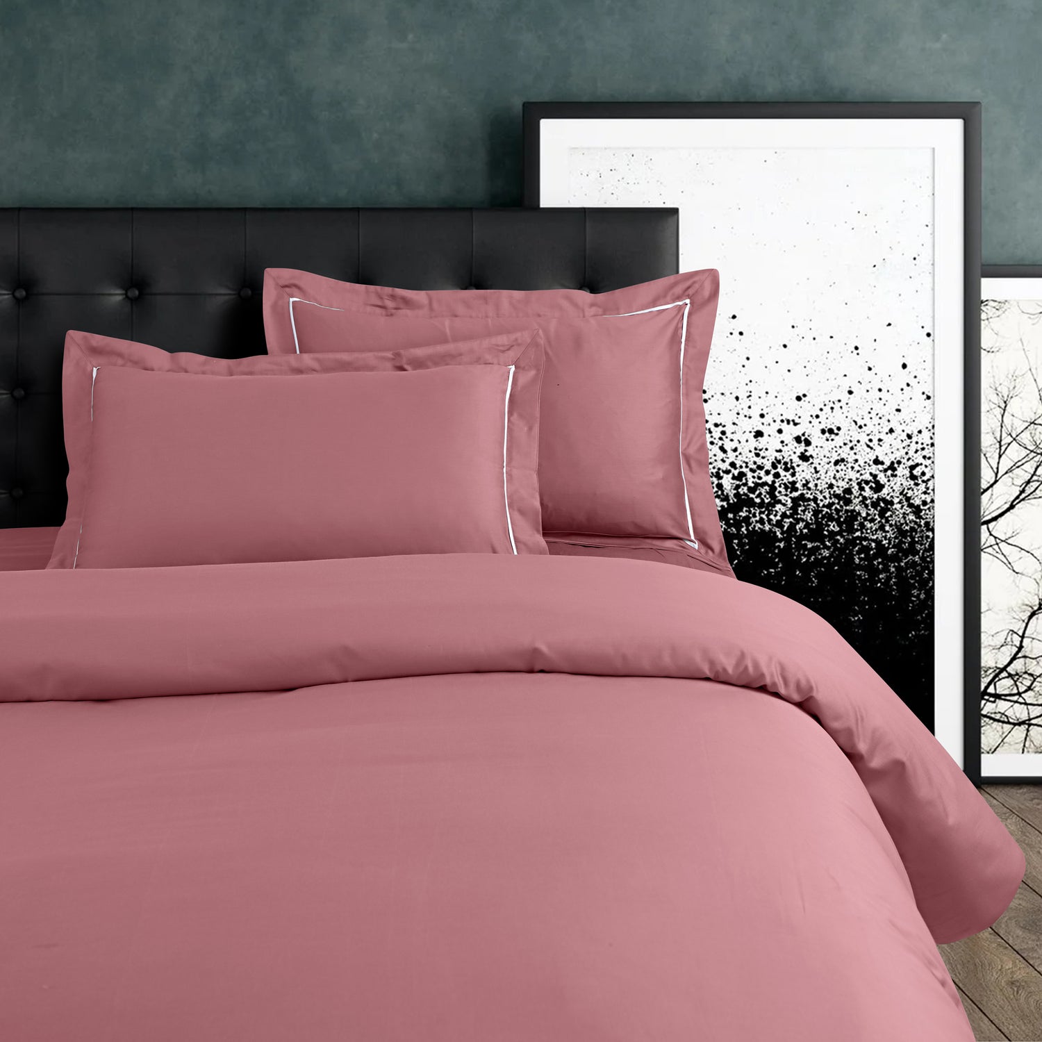 Vibrant Solid Rose Pink Bedsheet